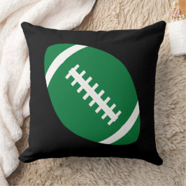 Green Football Team Player Boys Sportzimmer Kissen
