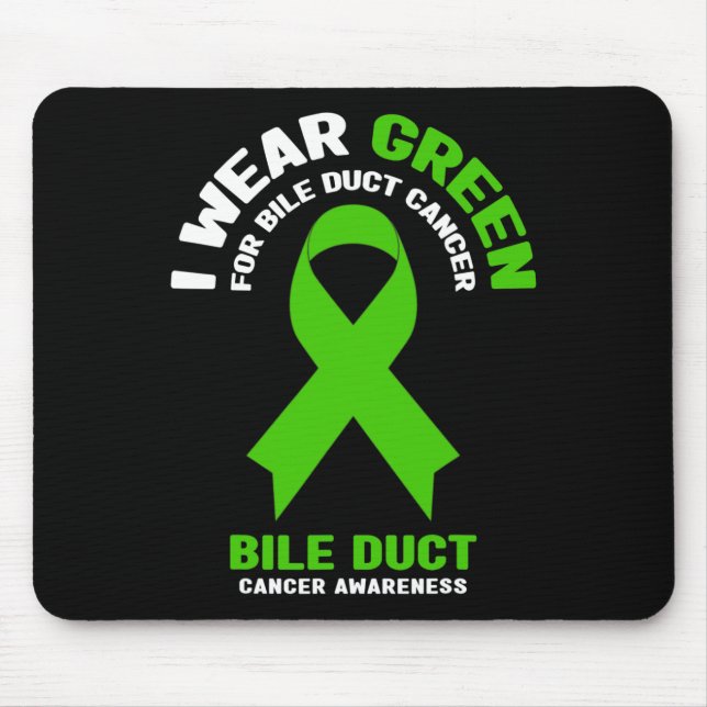 Green for Bile Duct Cancer Awareness 2 Mousepad (Vorne)