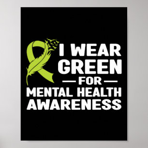Green for Mental Health Awareness Monat 2024 Poster