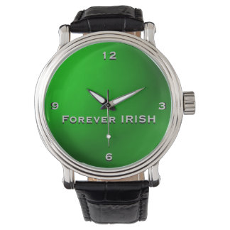 Green Forever IRISH Monogram Watch Armbanduhr