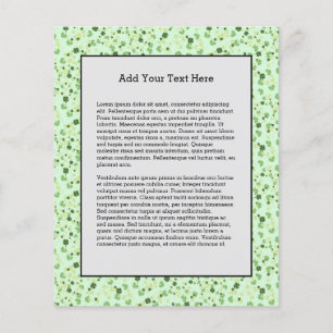Green Four Leaf Cloues St Patricks Day Flyer