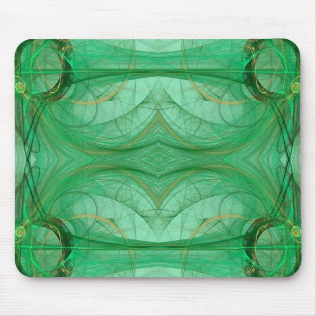Green Fraktal Mousepad (Vorne)