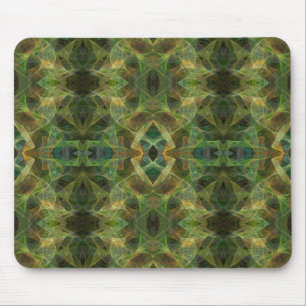 Green Fraktal Mousepad