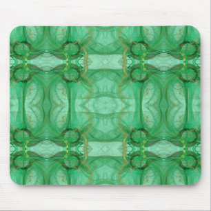 Green Fraktal Mousepad