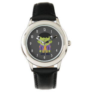 Green Frankenstein Monster Halloween Armbanduhr