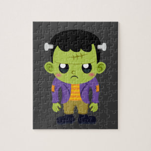 Green Frankenstein Monster Halloween Puzzle