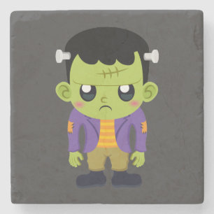 Green Frankenstein Monster Halloween Steinuntersetzer
