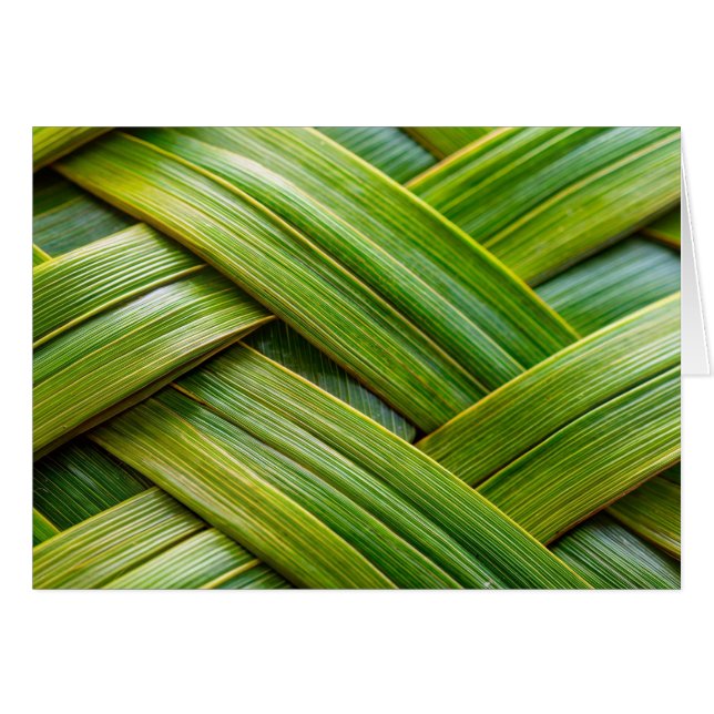 Green Fresh Bamboo Weave (Vorderseite (Horizontal))