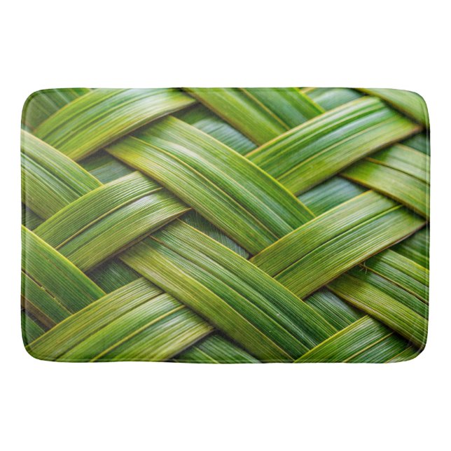 Green Fresh Bamboo Weave Badematte (Vorderseite)