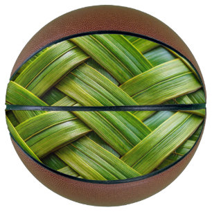 Green Fresh Bamboo Weave Basketball