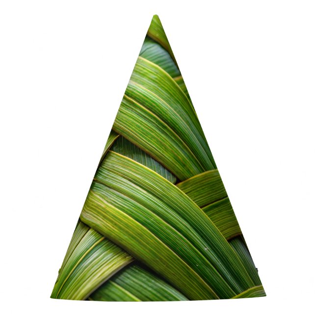 Green Fresh Bamboo Weave Partyhütchen (Vorderseite)