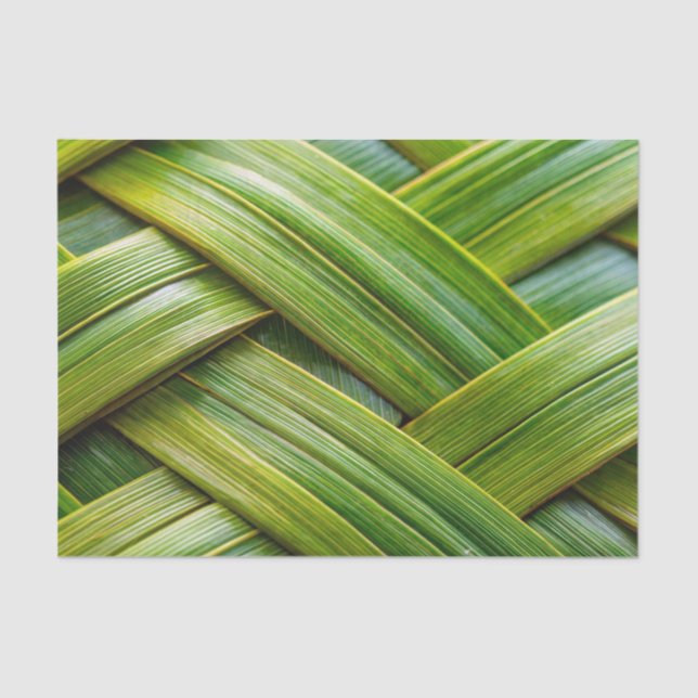 Green Fresh Bamboo Weave Seidenpapier (Vorderseite)