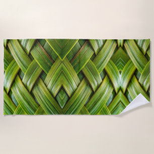 Green Fresh Bamboo Weave Strandtuch