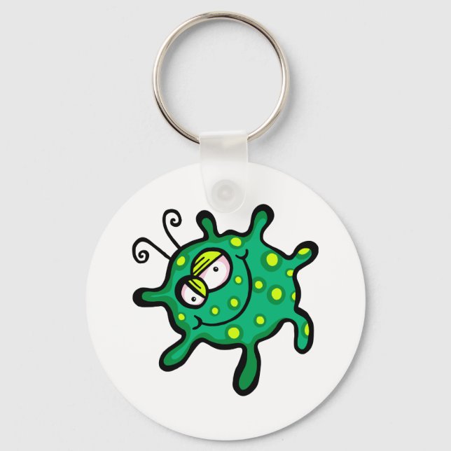 Green Friendly Bacteria Schlüsselanhänger (Vorderseite)