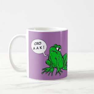 Green Frog Cartoon Rede Balloon DIY Kaffee Tasse