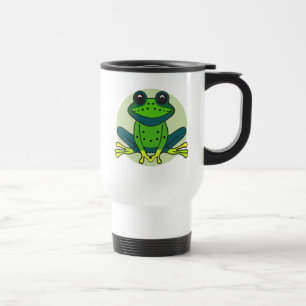 Green Frog Cartoon Reisebecher