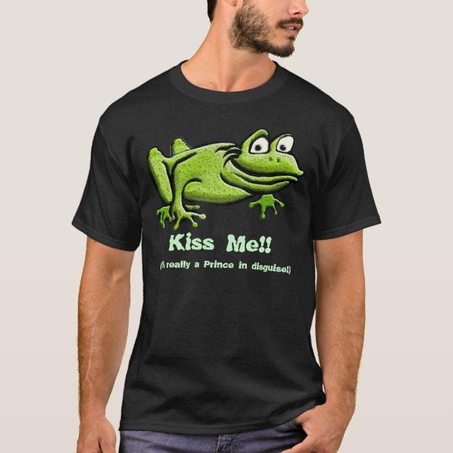 Green Frog Cartoon T-Shirt (Vorderseite)