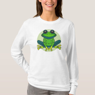 Green Frog Cartoon T-Shirt