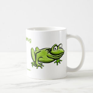Green Frog Cartoon Tasse