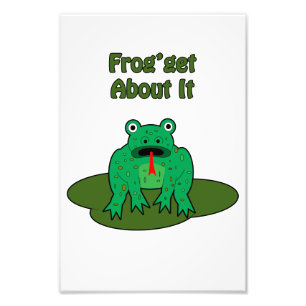 Green Frog - Frosch macht sich damit klar Fotodruck