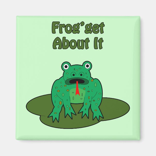 Green Frog - Frosch macht sich damit klar Magnet (Vorne)