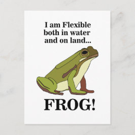 Green Frog Funny Postkarte