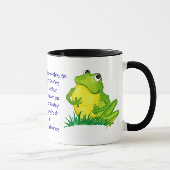 Green Frog Kinderzimmer Rhyme Tasse (Rechts)