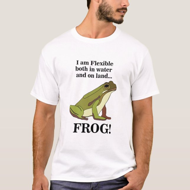 Green Frog Lovers Funny T-Shirt (Vorderseite)