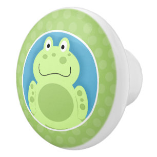 Green Frog Niedlich Kids Kinderzimmer Keramikknauf