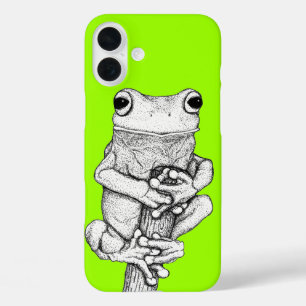 Green Frog on a Case - Art by Skye Ryan-Evans ©