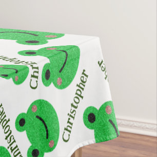 Green Frog Pattern Tischdecke