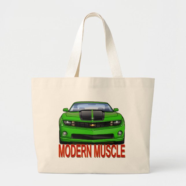 GREEN_FRONT_CAMARO.png Jumbo Stoffbeutel (Vorne)