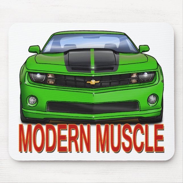 GREEN_FRONT_CAMARO.png Mousepad (Vorne)
