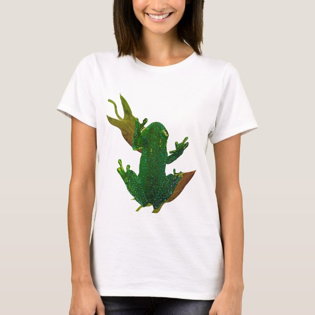 Green Frosch Art T-Shirt (Vorderseite)