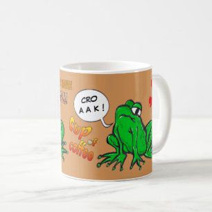 Green Frosch Cartoon Kaffee Lover Kaffee Tasse
