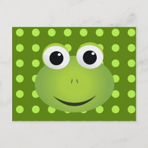 Green Frosch Postcard Postkarte