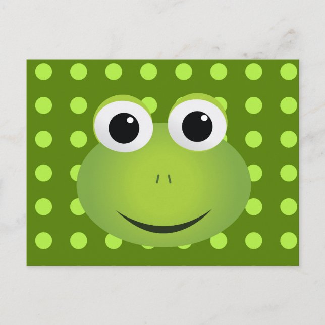 Green Frosch Postcard Postkarte (Vorderseite)