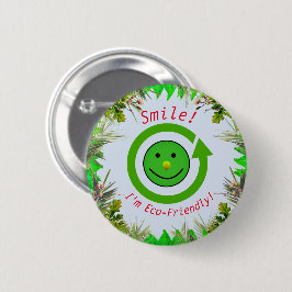 Green Fun - Trendy Öko Friendly Button