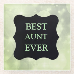 Green funkelnd Best AUNT-Design Glasuntersetzer
