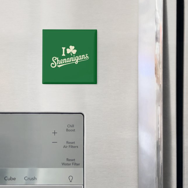 Green Funny Irish Patty's Kleeblatt Saint Patricks Magnet (In Situ (Kühlschrank))