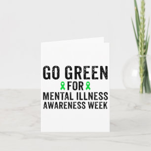 Green für das Bewusstsein für psychische Gesundhei Karte