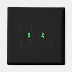 Green für das Bewusstsein für psychische Gesundhei Magnet