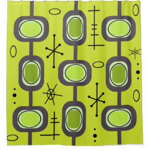 Green für die Darstellung der geometrischen Kunst Duschvorhang