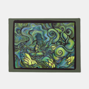 Green Gaia Goddess Nature Lovers Pagan Hexe Fußmatte