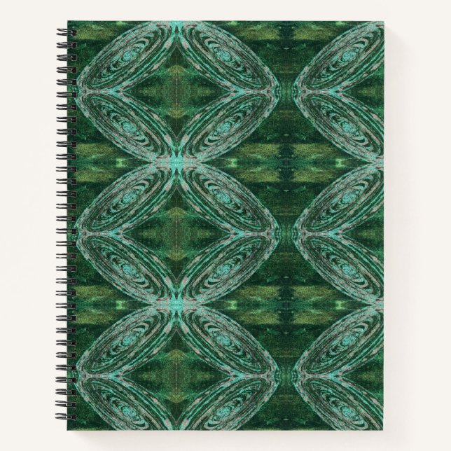 Green Galaxy-Notebook Notizbuch (Vorderseite)