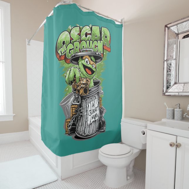 Green Garbage Monster  Duschvorhang (Beispiel)