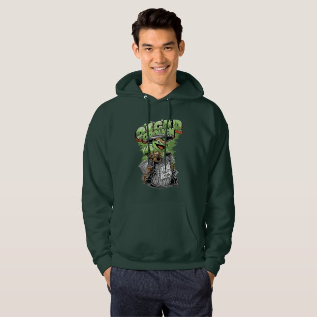 Green Garbage Monster  Hoodie (Vorne ganz)