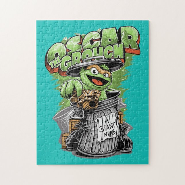 Green Garbage Monster  Puzzle (Vertikal)