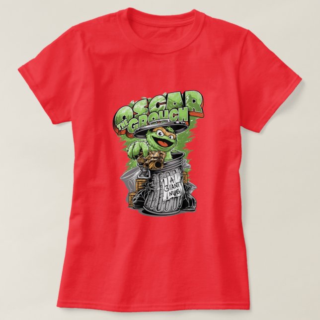 Green Garbage Monster  T-Shirt (Design vorne)