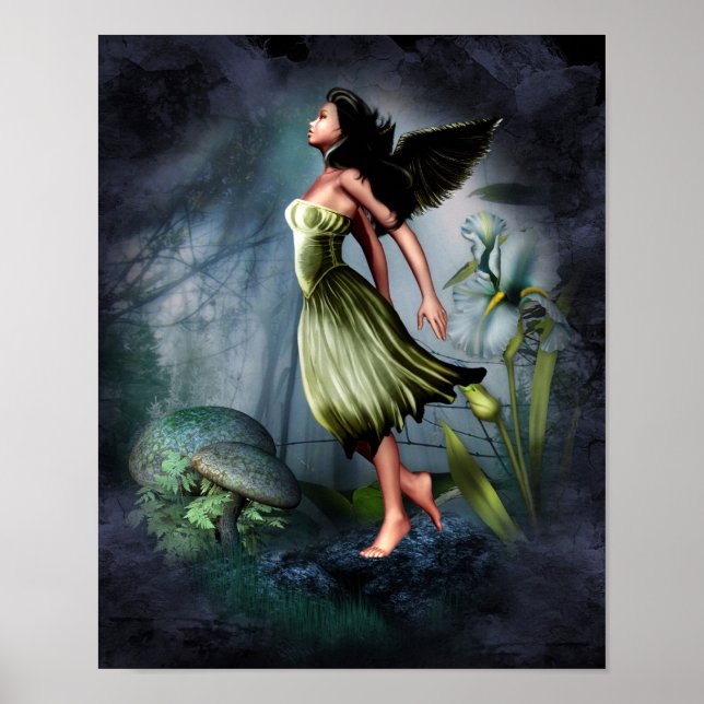 Green Garden Angel Poster (Vorne)